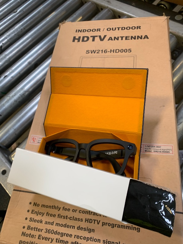 Photo 1 of AMZISH AI Smart Bluetooth Glasses with Camera, 8MP HD Camera Glasses, 1080P Video Recording Sunglasses, Real Time Translation, Voice Assistant, Open-Ear Audio for Travel, Meetings & Vlogging