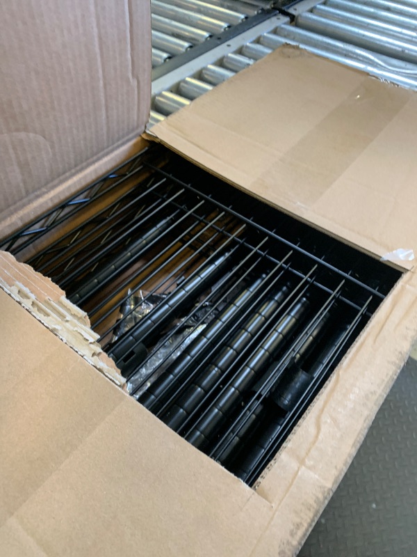 Photo 1 of Amazon Basics 4-Shelf Adjustable Heavy Duty Steel Wire Rack Storage Shelving Organizer for Kitchen, Garage, 36" L x 14" W x 54" H, Black