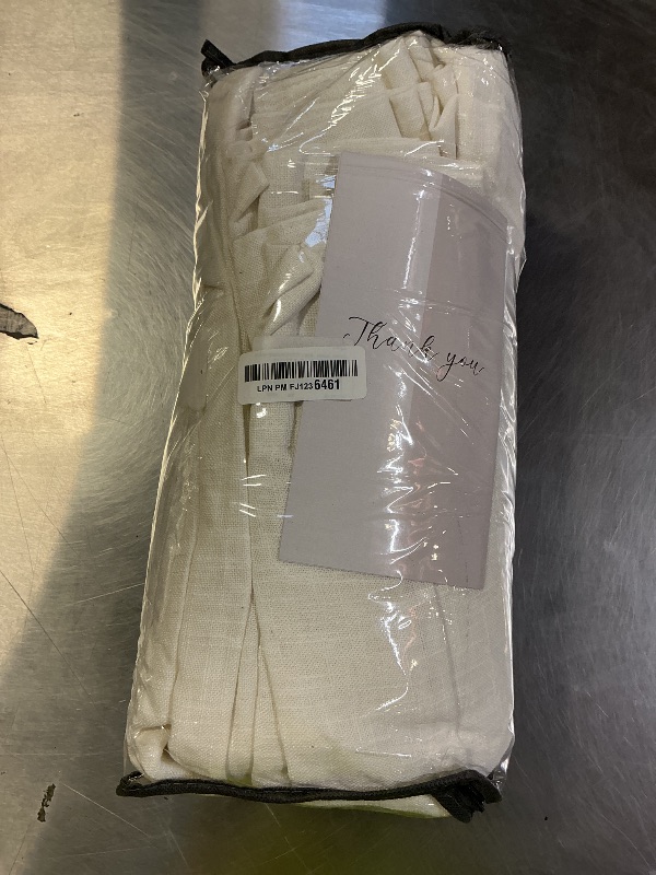 Photo 1 of 100 Inch Wide Curtains 84 Inches Long Linen Pinch Pleated Curtains for Patio Sliding Door Light Filtering Pinch Pleat Drapes Cream Ivory Boho Extra Wide 100 x 84 Drapes Living Dining Room 1 Panel