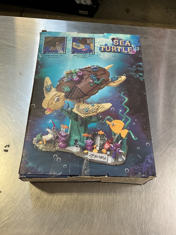 Photo 2 of Sea Turtle Building Set, 1271PCS Ocean Dream Reef Collection Set Compatible with Lego Turtle Toy, Unterwater Ocean Animal Building Block Gifts for Kids, Adults and Teens 8-12