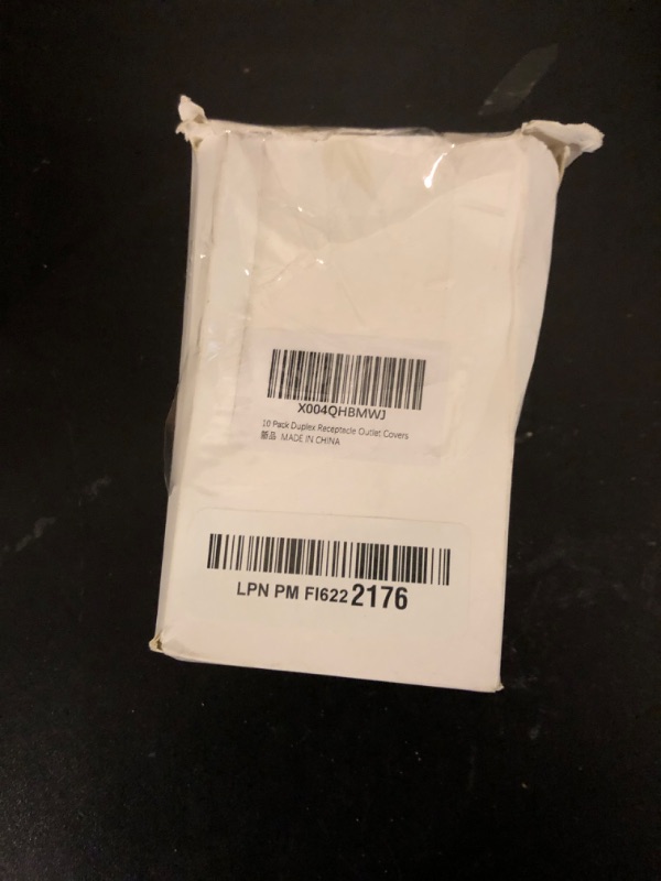 Photo 1 of 10-Pack Unbreakable 1-Gang Standard Size Duplex Receptacle Wall Plates – Durable Polycarbonate Thermoplastic Electrical Outlet Covers in White