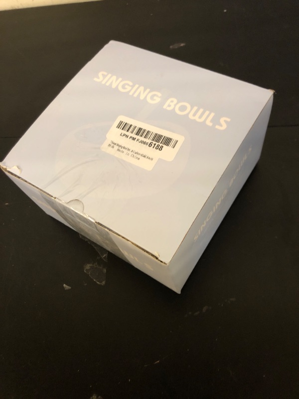 Photo 1 of *DAMAGED** Large Tibetan Singing Bowl Set - 6 Inch Sound Bowl for Yoga, Meditation, Stress Relief, Mindfulness, Healing &Chakra balancing. Long Pure Resonance, Includes Mallet & Cushion (Gold, 6 inch)