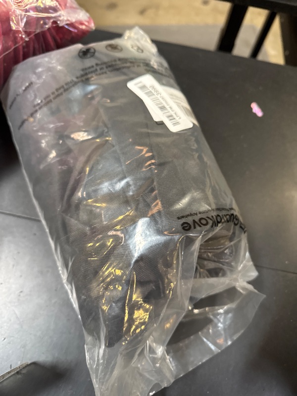 Photo 1 of [Upgraded 1000D Heavy Duty Fabric] 32” Fire Pit Cover Round for 29”- 32” Fire Pit/Tables, Waterproof Tear & Fade Resistant Firepit Cover with Buckle, Handle, Drawstring, Air Vent (32”D x 16”H,Black)