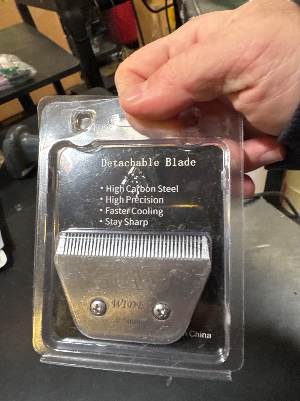 Photo 1 of  30W Wide Blades for Dog Grooming Blades Compatible with Andis,Oster A5,Wahl km10 Dog Clippers,Size-#30W, 1/50 Inch Cut Length (0.5mm)