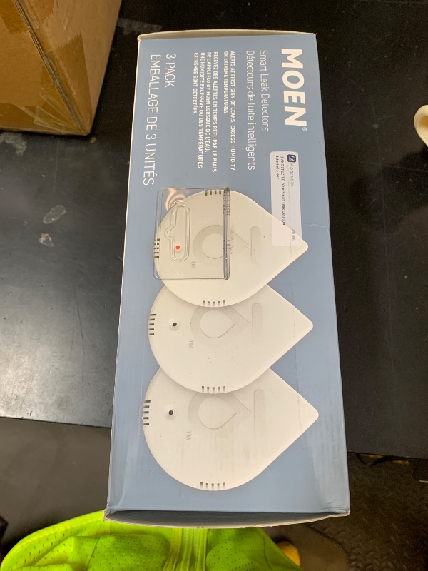 Photo 1 of Moen White Flo Smart Water Leak Detector, Water Sensor Alarm for Home, 3-Pack, 920-005