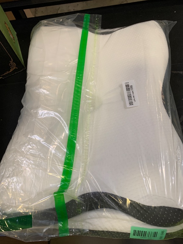 Photo 1 of Osteo Sustained Cervical Health Neck Pillow, Contour Zoned Design Ergonomic Pillow for Pain Relief, No-Temperature Affected Memory Foam Pillows, Cooling Pillow Support Side, Back, Stomach Sleeper