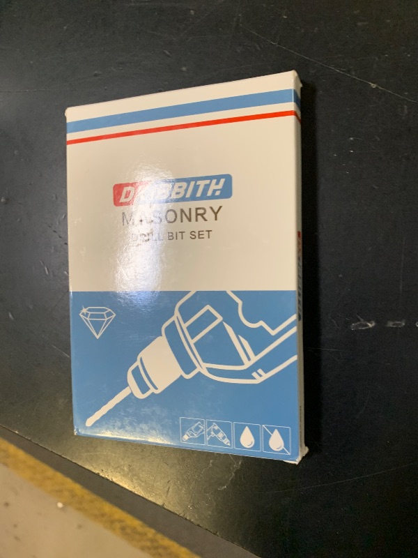 Photo 1 of 10 Pack 1/4" Concrete Drill Bits, Masonry Drill Bit Set, 6mm Tungsten Carbide Drill Bit Set for Tile/Ceramic/Glass/Mirror/Brick/Plastic/Cement, 1/4" Quick Change Hex Shank, in Carrying Case