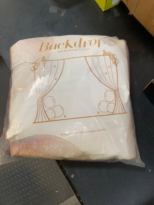 Photo 1 of 10 ft x 8 ft Wrinkle Free Purple Backdrop Curtain for Parties, Polyester Purple Photo Backdrop Drapes for Wedding Birthday Party Baby Shower,5ft x 8ft,2 Panels