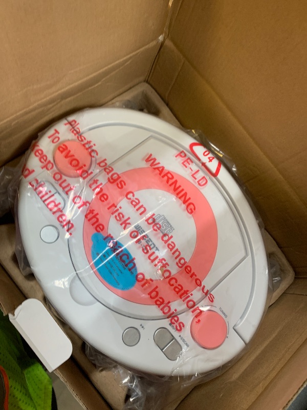 Photo 1 of WIITHINK Portable CD Player Boombox with Bluetooth, FM Radio Stereo, Remote Control, USB Input and 3.5mm AUX Headphone Jack, Programmable CD Player, 4 watts of Audio, AC/Battery Powered