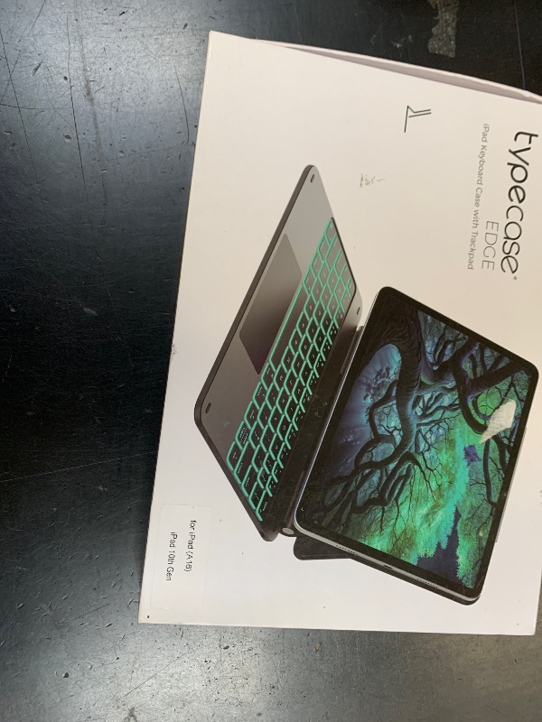 Photo 1 of typecase Edge Keyboard Case for iPad 11th Gen A16 (2025) & 10th Gen 10.9" (2022) – Multi-Touch Trackpad, 11-Color Backlit Magic-Style Keyboard – Floating Magnetic Stand, Pencil Holder – Light Pink