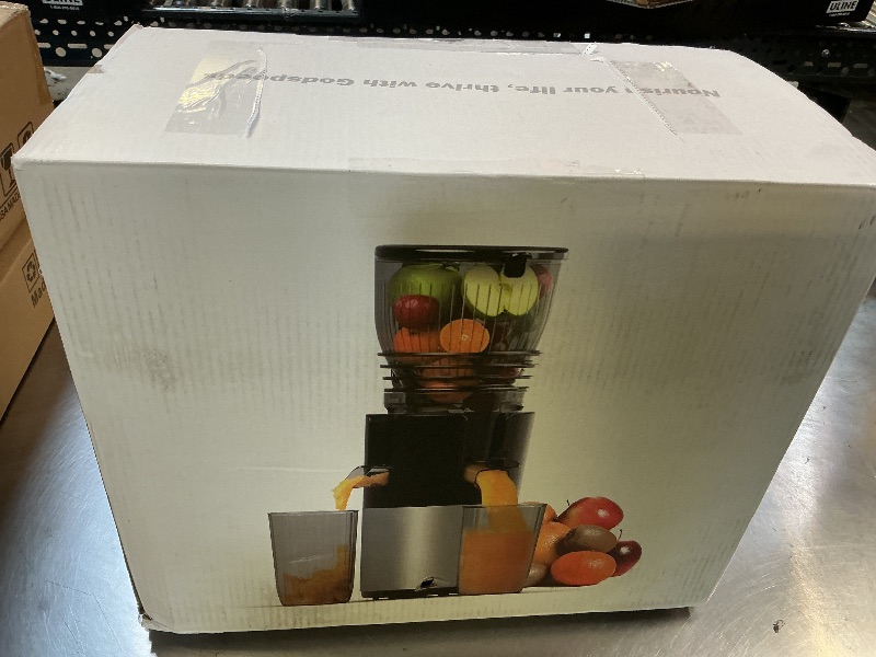 Photo 1 of Godspeeds Juicer Machines, 5.8" Large Feed Chute Slow Masticating Cold Press Juicer for Whole Fruits & Vegetables, Easy to Clean & High Juice Yield