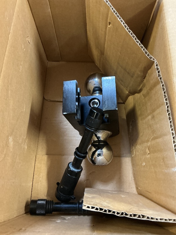 Photo 1 of Adjustable Trailer Truck Drop Hitch - Fits 2 Inch Receiver Only, 6 Inch Drop Dual Ball Mount 2" and 2-5/16" Up to 12,500 LBS GTW, Heavy Duty Aluminum Towing Hitch with 2 Hitch Locks & 4 Silencer Pads