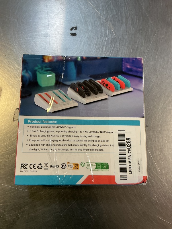 Photo 1 of [Switch 1/2 Compatible] FASTSNAIL 8-in-1 Charging Dock for Nintendo Switch 2 & 1/OLED for Joy-Con 2, Dual-Direction Magnetic Fast Joypad Controller Charger Station Stand for Sega Saturn Games