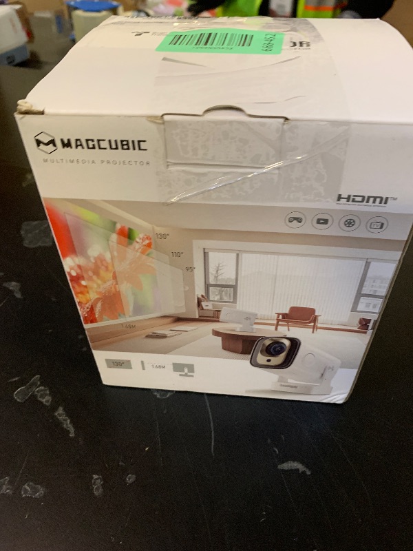 Photo 1 of ?Auto Focus&1080P?Magcubic Mini Smart Projector with 4K Support, Portable Projector with Wifi and Bluetooth, 5W Speaker, Built in Apps, Voice Control, Outdoor Movie Projector