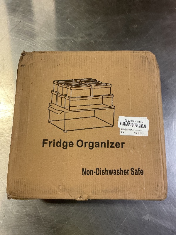 Photo 1 of 10 Pack Refrigerator Pantry Organizer Bins, Stackable Fridge Organizer Bins with Lids, Clear Plastic Food Storage Bins for Kitchen, Countertops, Cabinets, Fridge, Drinks, Fruits, Vegetable, Cereals