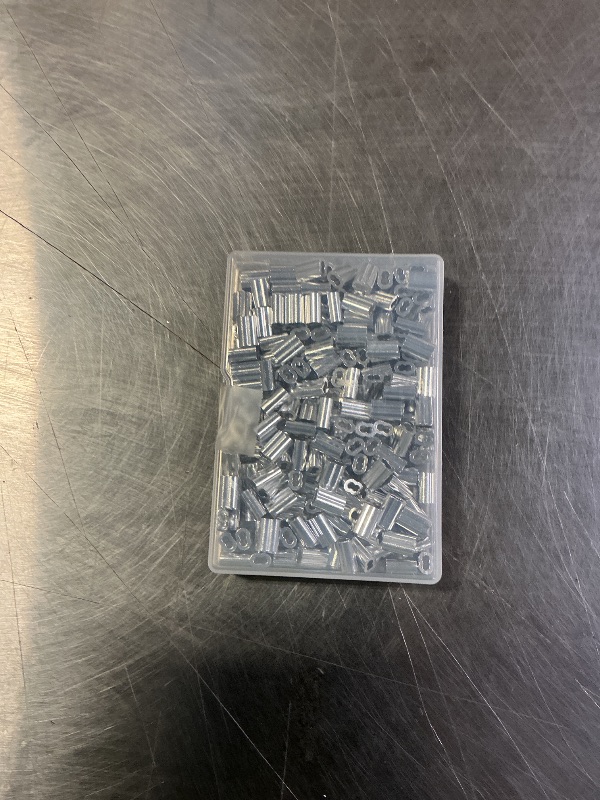 Photo 1 of 1/16" (?1.6mm) Aluminum Crimping Loop Sleeve 200PCS, Cable Ferrule Wire Rope Sleeves