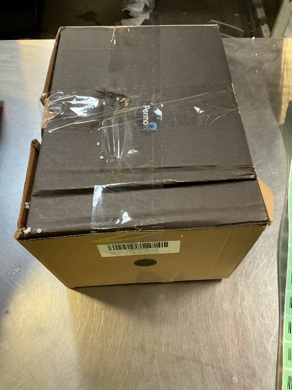 Photo 1 of PERMO Set of 2 Classic Rustic Industrial Wall Sconce Lighting Fixture with Flared White Textile Lamp Shade and Antique Brass Tapered Column Stand, Hardwired, E26 Base