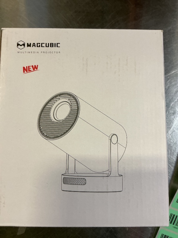 Photo 1 of ?Electric Focus?Magcubic Mini Projector 4K Support, Portable Projector with WiFi 6 and Bluetooth 5.4, Smart Proyector, 5W Soundbase Speaker, 180°Rotation for Home Theater