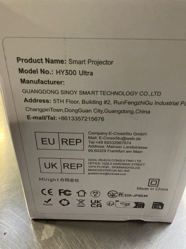 Photo 1 of ?Electric Focus?Magcubic Mini Projector 4K Support, Portable Projector with WiFi 6 and Bluetooth 5.4, Smart Proyector, 5W Soundbase Speaker, 180°Rotation for Home Theater