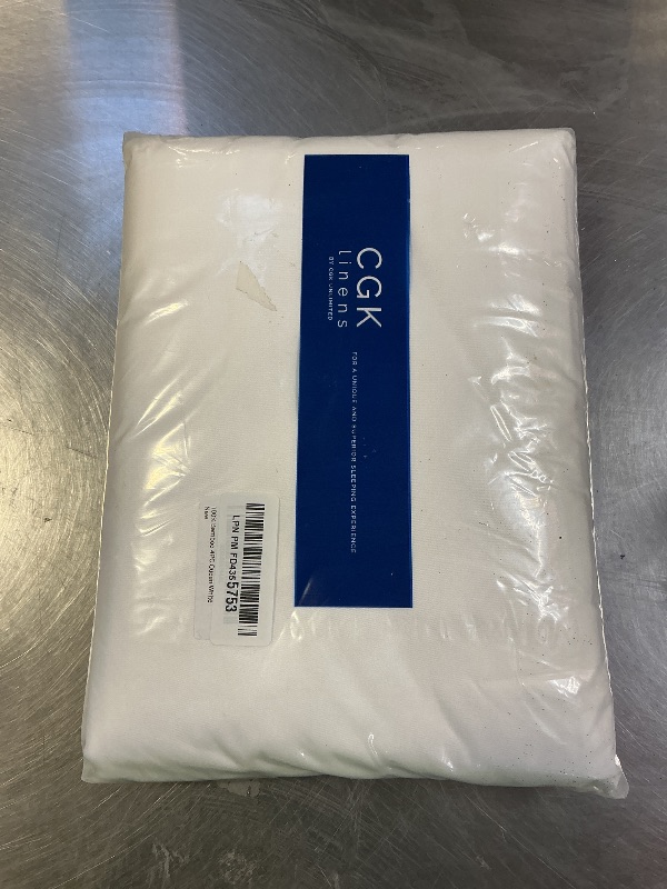 Photo 1 of 100% Rayon Derived From Bamboo - Bamboo Sheets Queen Size - Cooling Sheets for Queen - Ultra Soft, Breathable & Hotel Luxury Bedding - 1 Flat & 1 Fitted & 2 Pillowcases w/ 16 Inch Deep Pockets - White