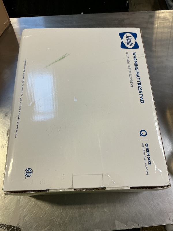 Photo 1 of Sealy Heated Mattress Pad Queen Size Single Control for 2 Zones, 9 Heated Settings & 1-9 Hours Auto Shut Off, Luxury Quilted Bed Warmer with ETL Certified, Soft Extra-Cozy Fabric