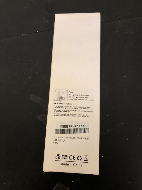 Photo 1 of 10” Under Cabinet Lighting, 68LEDS Motion Sensor Light Indoor, Rechargeable Battery Magnetic Closet Light, Wireless Under Counter Lights for Kitchen, Stairs, 2-Pack Daylight