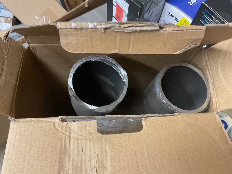 Photo 1 of A-KARCK Exhaust Tip X Pipe 2" Inlet, Dual 3" Inlet Dual 2" Outlet Muffler Tip, Crossover X Pipe Stainless Steel Weld On