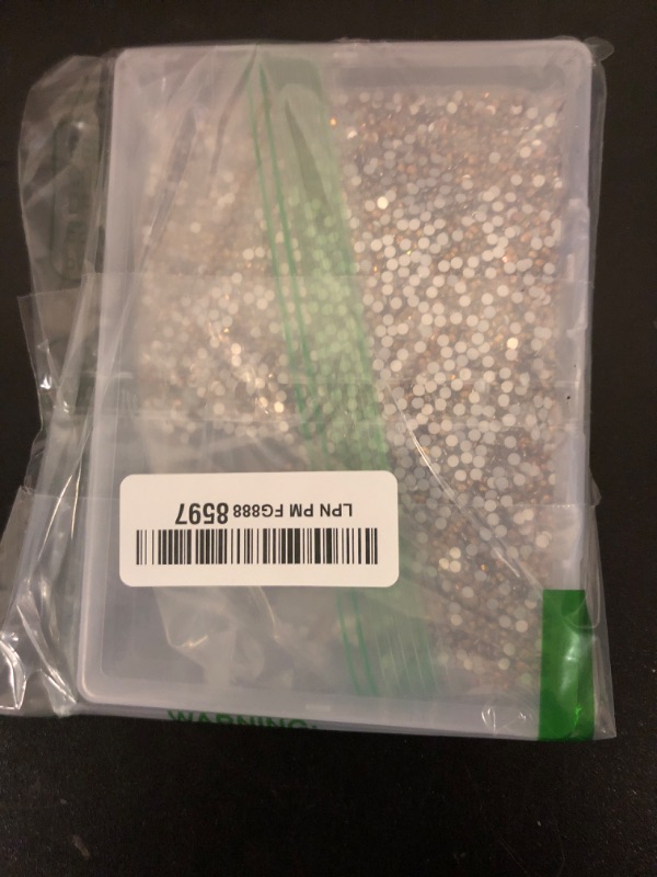 Photo 1 of 10000PCS Gold Rhinestones Bulk, Flat Back Crystal Glass Stone Round Gems,SS10, 2.7-2.9mm