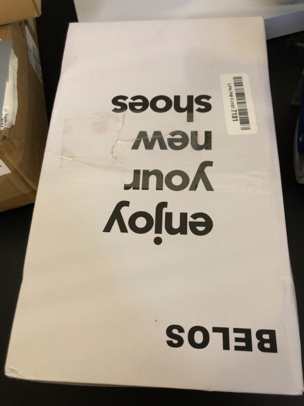 Photo 1 of BELOS Women's Fashion Rhinestone Mesh Knit Slip On Sneaker Breathable Glitter Walking Shoes(Black,9)