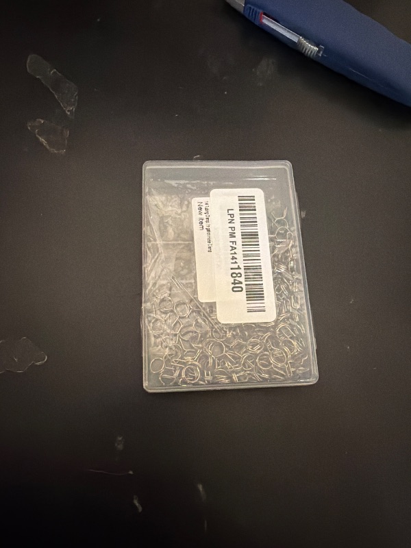 Photo 1 of 100Pcs 1/4" Irrigation Hose Clamps, Stainless Steel Double Line Hose Tube Spring Clips, Drip Irrigation Kit Connector Leak Clamp