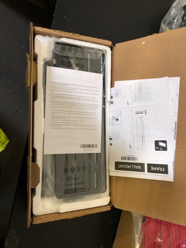 Photo 1 of Samsung Slim Fit TV Wall Mount, Compatible w/ 43”- 85” Q Series, Crystal UHD Series Televisions, Easy Installation, Blends w/Any Interior, Minimalist Look, WMN-B50EB/ZA, 2022, Black