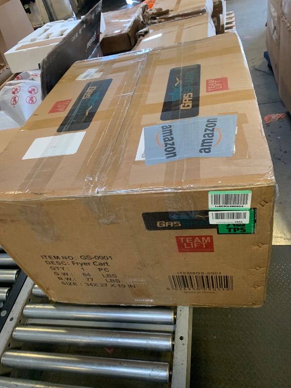 Photo 1 of 12 Gallon Deep Fryer Cart with Basket Lift | Portable 4 Wheel Large Batch Fryer | Stainless Steel | Outdoor Propane Frying Cart for Turkey, Fish, and More | Commercial & Backyard Use | Patent Pending