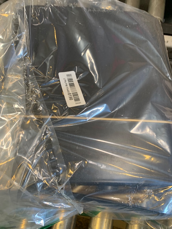 Photo 1 of *USED* Yatmung Bathroom Trash Can Automatic Touchless Modern Smart Trash Bin - Narrow Waste Basket for Bedroom, Laundry Room, Office, Plastic - Motion Sensor Garbage Can with Lid - Black with Gold Edge