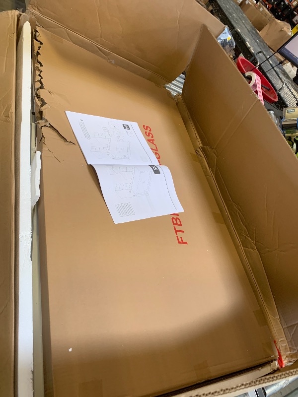 Photo 1 of Premium Makeup Vanity Desk Full-Width LED Mirror, Bluetooth Speakers 11 Drawers - White