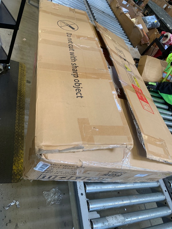 Photo 1 of Premium Makeup Vanity Desk Full-Width LED Mirror, Bluetooth Speakers 11 Drawers - White