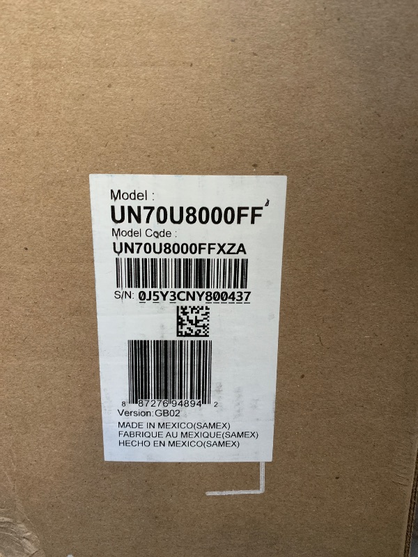 Photo 1 of Samsung 70-Inch Class Crystal UHD U8000F 4K Smart TV (2025 Model) Endless Free Content, Crystal Processor 4K, MetalStream Design, Knox Security, Alexa Built-in