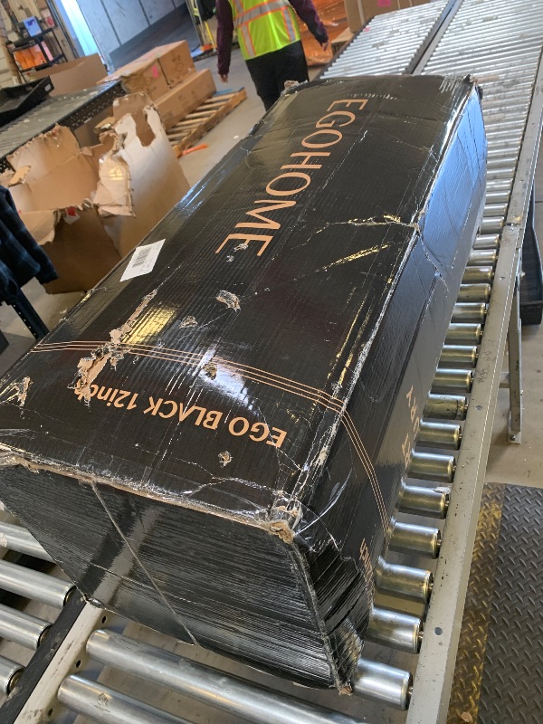 Photo 1 of EGOHOME 12 Inch Queen Memory Foam Mattress for Back Pain, Cooling Copper Gel Bed in a Box, Foam Made in USA, CertiPUR-US Certified, Therapeutic Medium Firm, Double 60x80x12 Black
