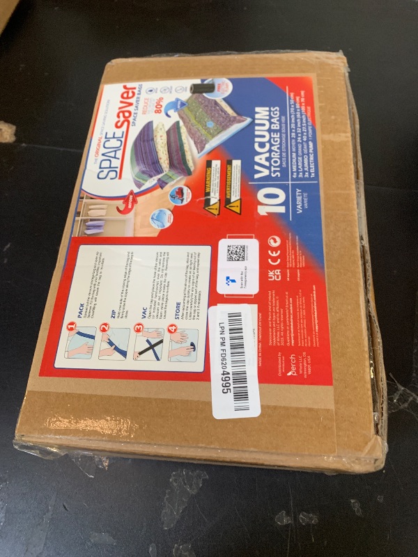 Photo 1 of 10 Pack Variety Vacuum Storage Bags for Comforters, Blankets & Clothes – Vacuum Sealed Compression Bags with Electric Pump – Space Saver Storage Bags for Bedding, Travel & Organization (4M, 3L, 3XL)