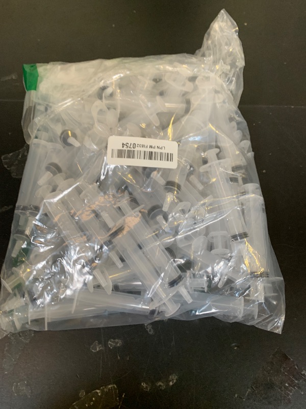 Photo 1 of 100 Pack Plastic Syringe with Tip Cap 10 ML Capacity Reusable Syringes, Durable Syringe for Halloween, Thanksgiving day, Christmas, Bachelorette