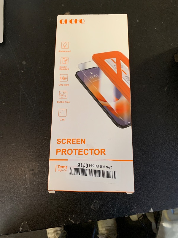 Photo 1 of [1-Second Auto-Install] QHOHQ 3 Pack Privacy Screen Protector for iPhone 17 Pro [6.3 Inch] + 1 Set Camera Lens Protector, 25° Anti Spy Tempered Glass, [12FT Military Grade Shatterproof], Case Friendly
