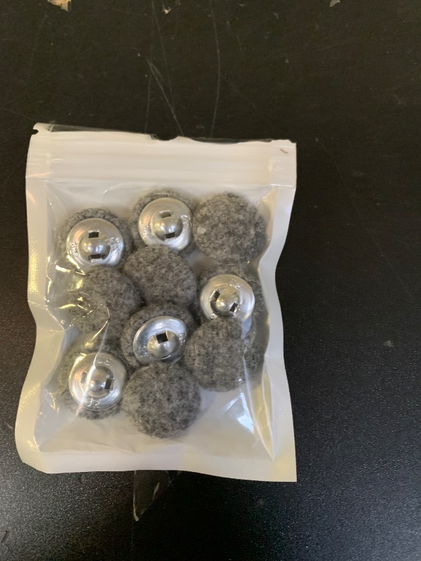 Photo 1 of 10PCS Fabric Cloth Covered Buttons with Metal Shank - Suits, Gowns, Blouses, Tuxedo, Sweaters - Grey, 20mm