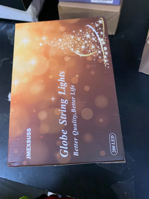 Photo 1 of 100ft Globe String Lights Indoor Outdoor Waterproof, 200 LED Christmas fairy Lights Plug in with Remote, Connectable Hanging Lights for Bedroom Classroom Camping Patio Wedding Garden Decor, Warm White