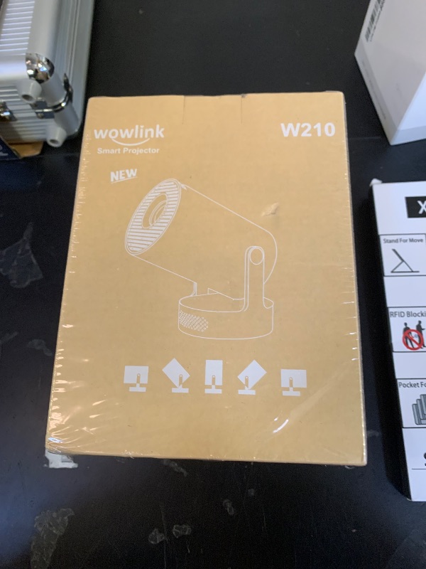 Photo 1 of [Built-in Apps & 2026 Upgraded] Mini Projector with WiFi 6 and Bluetooth 5.4 Support 4K 1080P Auto Keystone 180° Rotatable Projector Portable Compatibile with HDMI/TV Stick/Memory Stick/Laptop, White