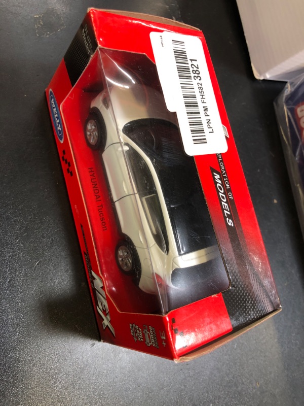 Photo 1 of 1:36 Scale Tucson Toy Car Model Metal Diecast SUV Toy Vehicle, Doors Open Pull Back, Toys for Boys 3 4 5 6 7 Year Old Toddler Kids Gifts, Men Collection, Home Office Décor Cake Topper, White