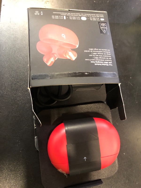 Photo 1 of Beats Studio Buds - True Wireless Noise Cancelling Earbuds - Compatible with Apple & Android, Built-in Microphone, IPX4 Rating, Sweat Resistant Earphones, Class 1 Bluetooth Headphones - Red