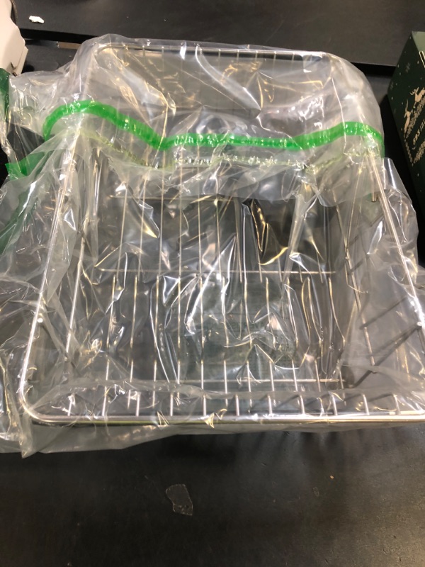 Photo 1 of JASIWAY Dish Drying Rack in Sink, Expandable Stainless Steel Dish Drainers for Kitchen Counter, Dish Dryer Rack for Inside Sink, Over The Sink Dish Racks with Utensil Holder, Silver