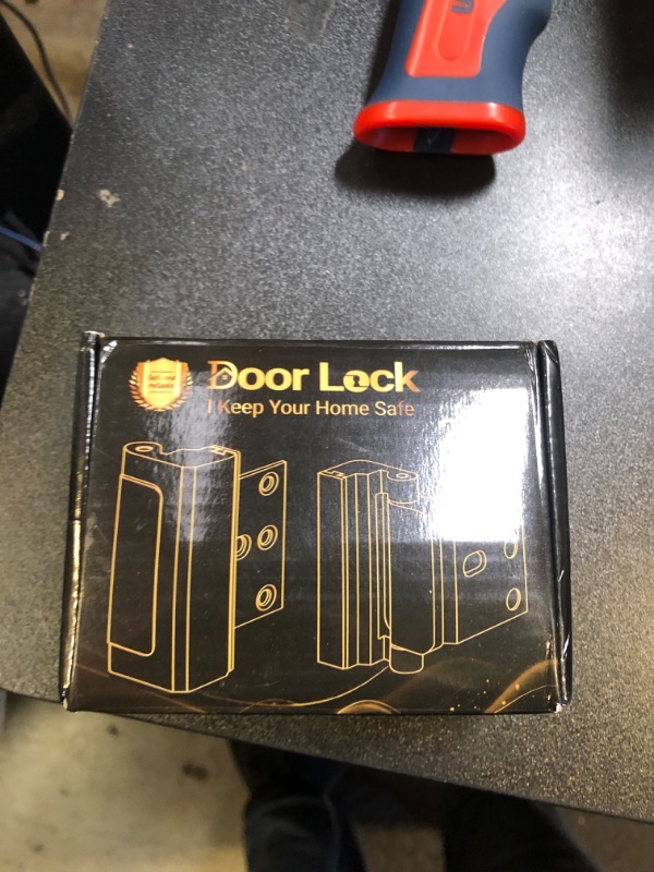 Photo 1 of Home Security Door Lock, 2 Pack Childproof Door Reinforcement Lock with 3 Inch Stop Withstand 800 lbs for Top Front Inward Swinging Door, Upgrade Flip High Night Lock to Defend Your Home Kids1064680933
LPNPMFH8588409