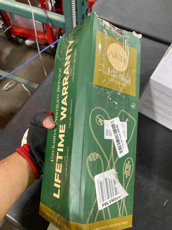 Photo 1 of 10 Pack Wooden Utensils for Cooking, Wood Utensil Set for Kitchen, Teak Wooden Spoon for Cooking, Non-Stick Spatula Ladle