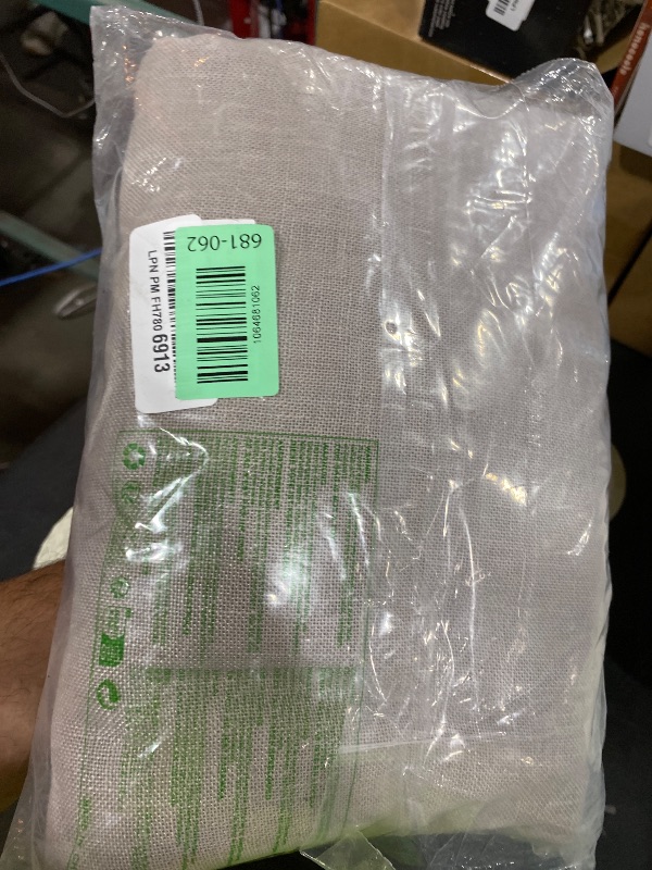 Photo 1 of RYB HOME Privacy Sheer Curtains - Dual Rod Pocket Semi Sheer Drapes for Living Room, Linen Semi-Translucent Curtains for Bedroom, Birch Brown, 52 Wide x 63 inches Long, 1 Pair