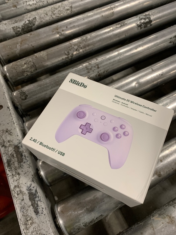 Photo 1 of 8BitDo Ultimate 2C Wireless Controller for Windows PC and Android, with 1000 Hz Polling Rate, Hall Effect Joysticks and Triggers, and Remappable L4/R4 Bumpers (Purple)